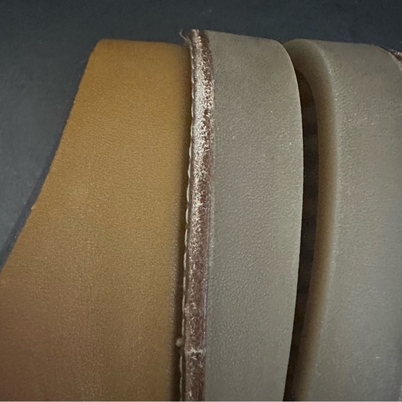 Sofft Braye Leopard Padded Footbed Tan Leather Cow Hair Slip On Sandals 8.5 - Picture 10 of 12